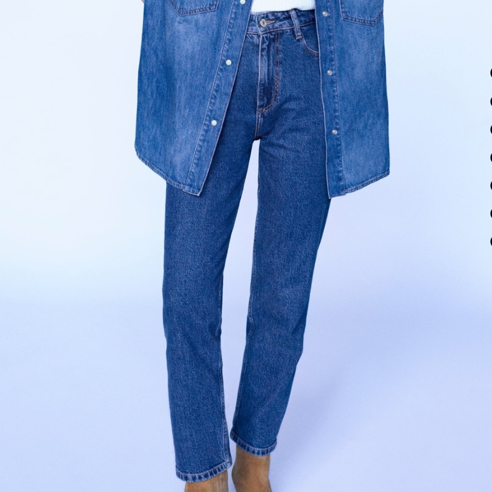 Zara Mom slim fit Indigo